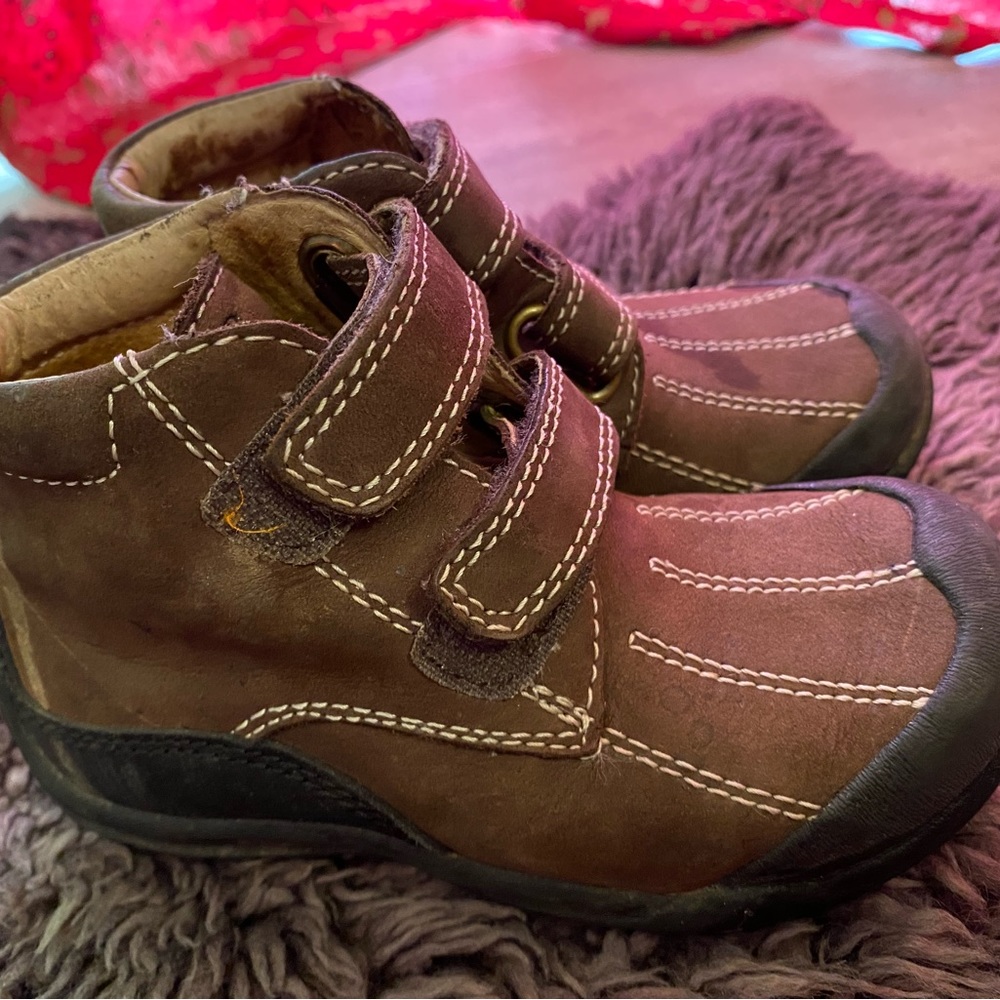 Brown Lands End Toddler Boots Size 8